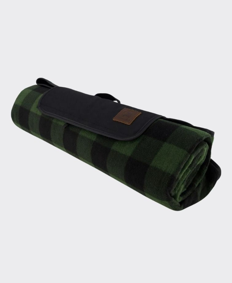 Swanndri Picnic Blanket V2 - Olive/Blk Check