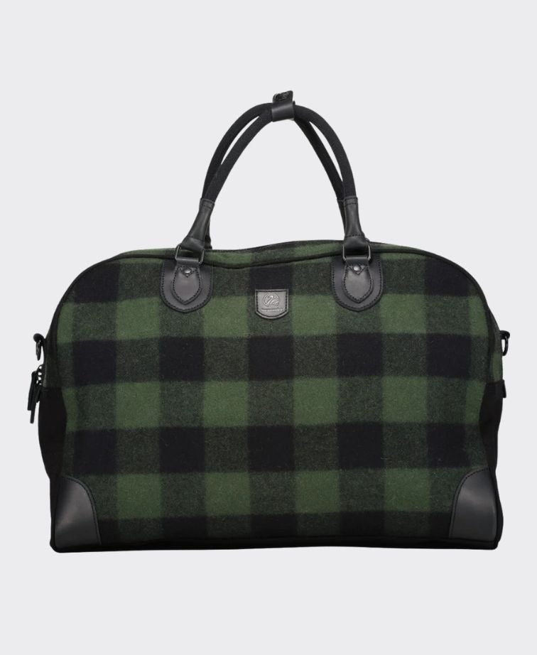 Swanndri Kingston Weekender Bag - Olive/Blk Check