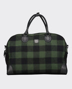 Swanndri Kingston Weekender Bag - Olive/Blk Check