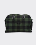 Swanndri Kingston Weekender Bag - Olive/Blk Check