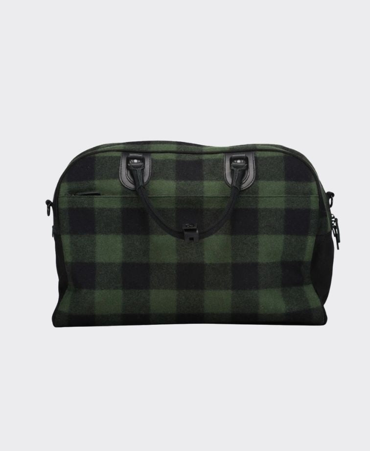 Swanndri Kingston Weekender Bag - Olive/Blk Check