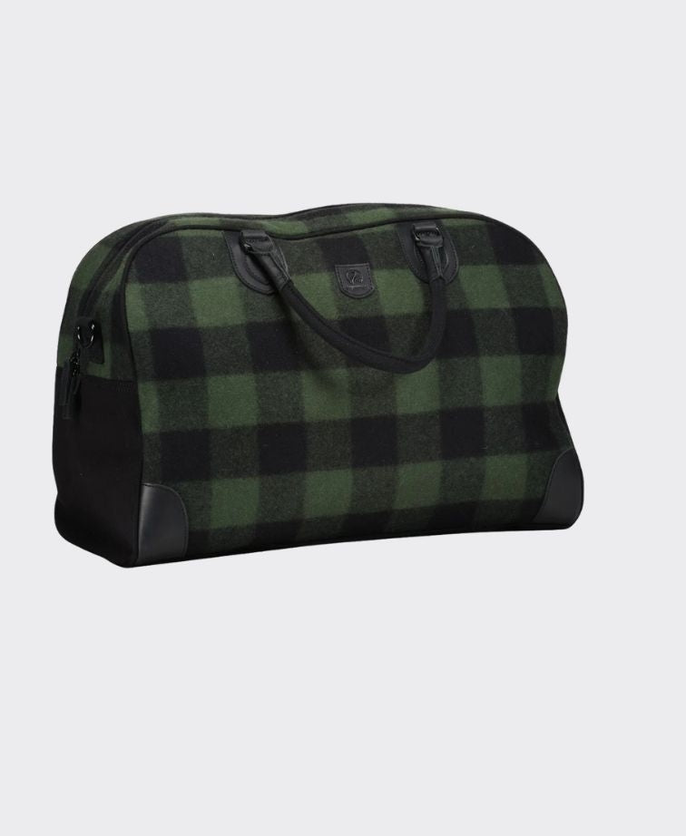 Swanndri Kingston Weekender Bag - Olive/Blk Check