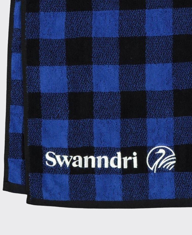 Swanndri Beach Towel v3 - Blue/Blk Check