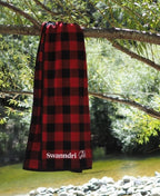 Swanndri Beach Towel v3 - Red/Blk Check