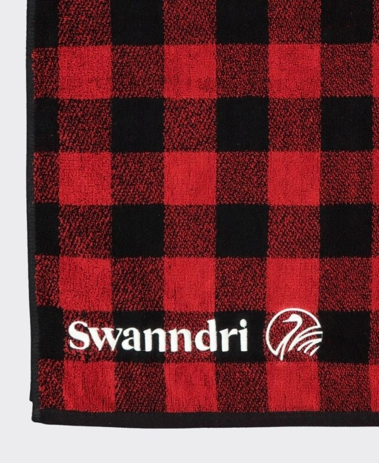 Swanndri Beach Towel v3 - Red/Blk Check
