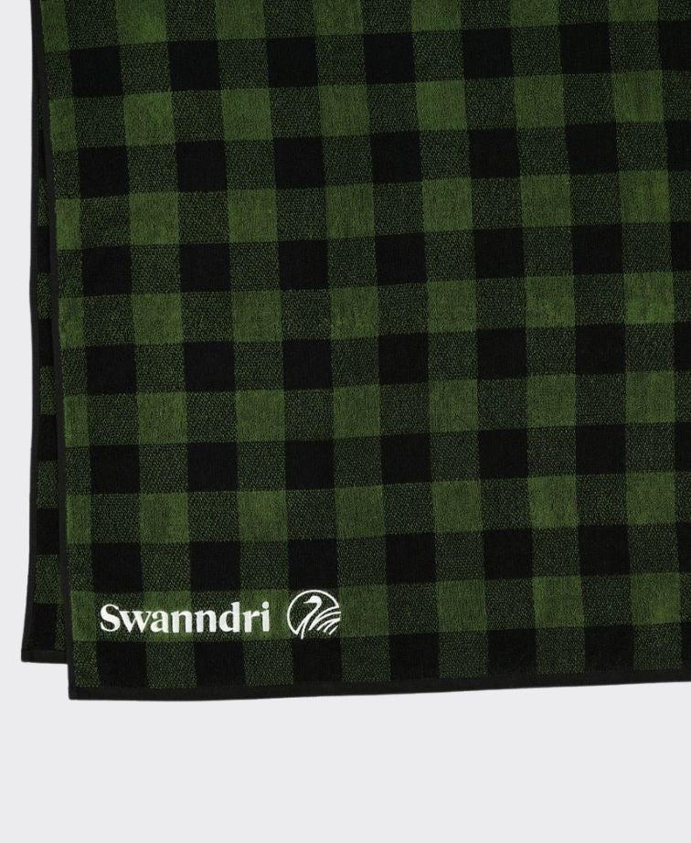 Swanndri Beach Towel v3 - Olive/Blk Check