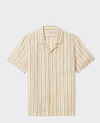 RMW Mullum Linen Resort S/S Shirt - White Tan