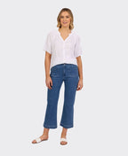 Vassalli Jean Straight Leg Ankle Grazer - Blue Hue