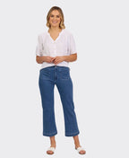 Vassalli Jean Straight Leg Ankle Grazer - Blue Hue
