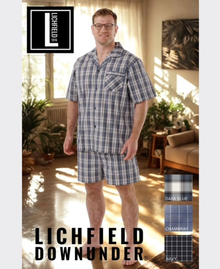 Lichfield Short Pyjama Set - Navy