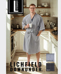 Lichfield Kimono Robe - Navy