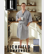 Lichfield Kimono Robe - Navy