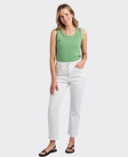 Elm Tank Rib Crew - Forest Green