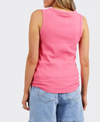 Elm Tank Rib Crew - Pink Lemonade