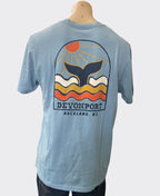 Pacific Creations Tee Mens Whale Tail - Sky