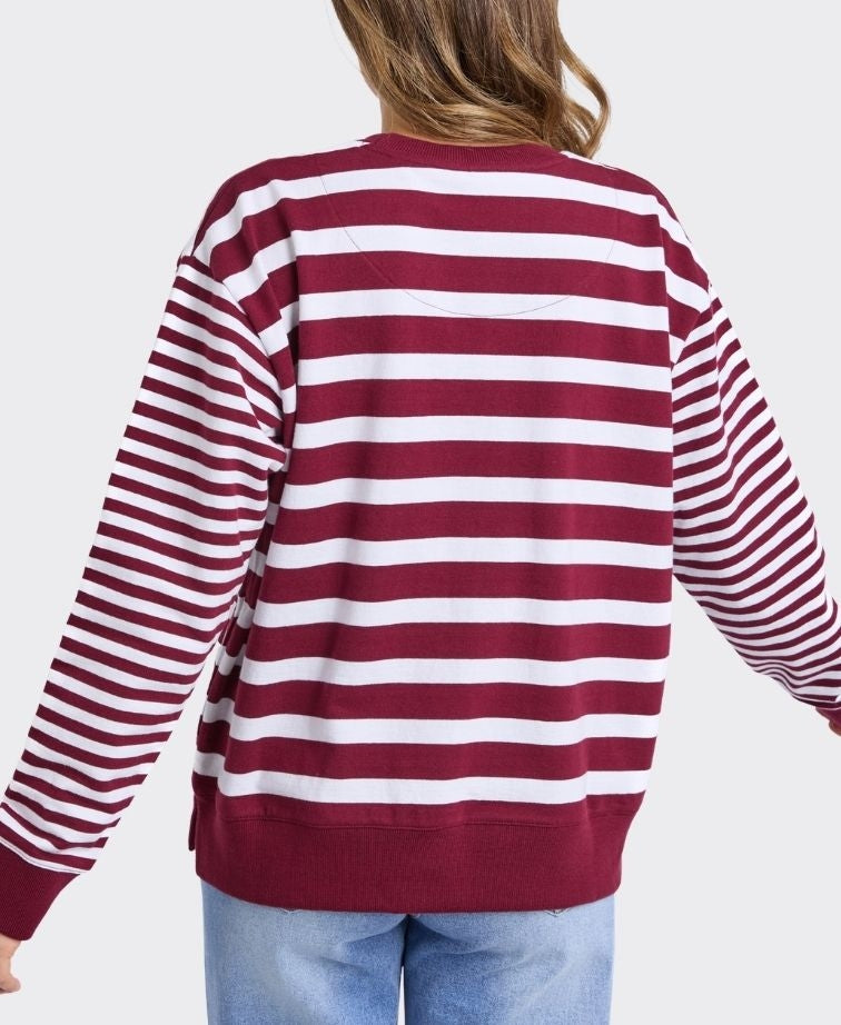 Elm Sweat All Sorts Crew - Plum