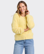 Elm Knit Paris Cardigan - Pale Lemon