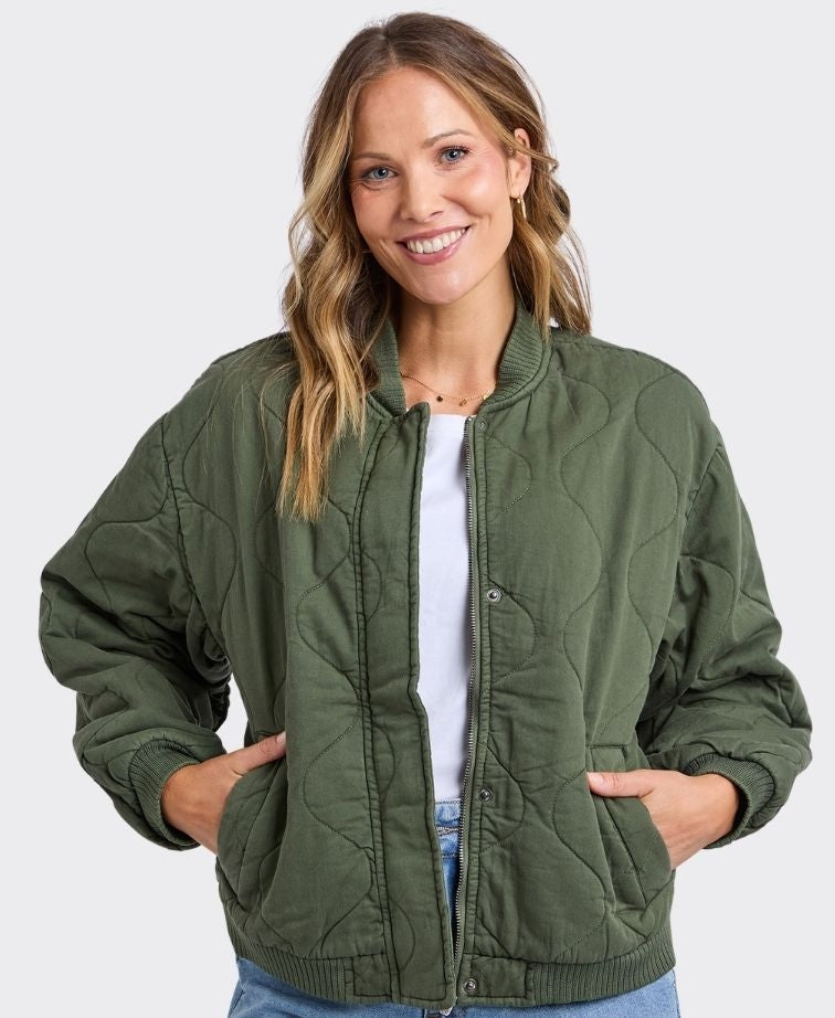 Elm Jacket Jean Bomber - FourLeaf Clover