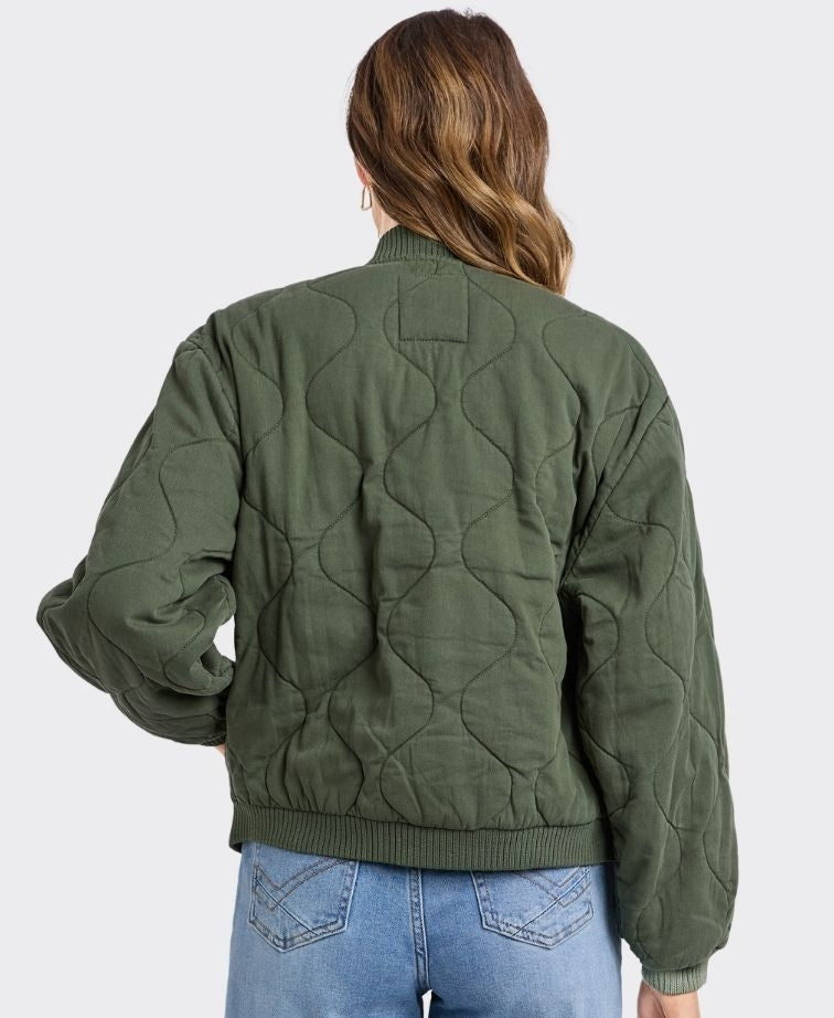 Elm Jacket Jean Bomber - FourLeaf Clover