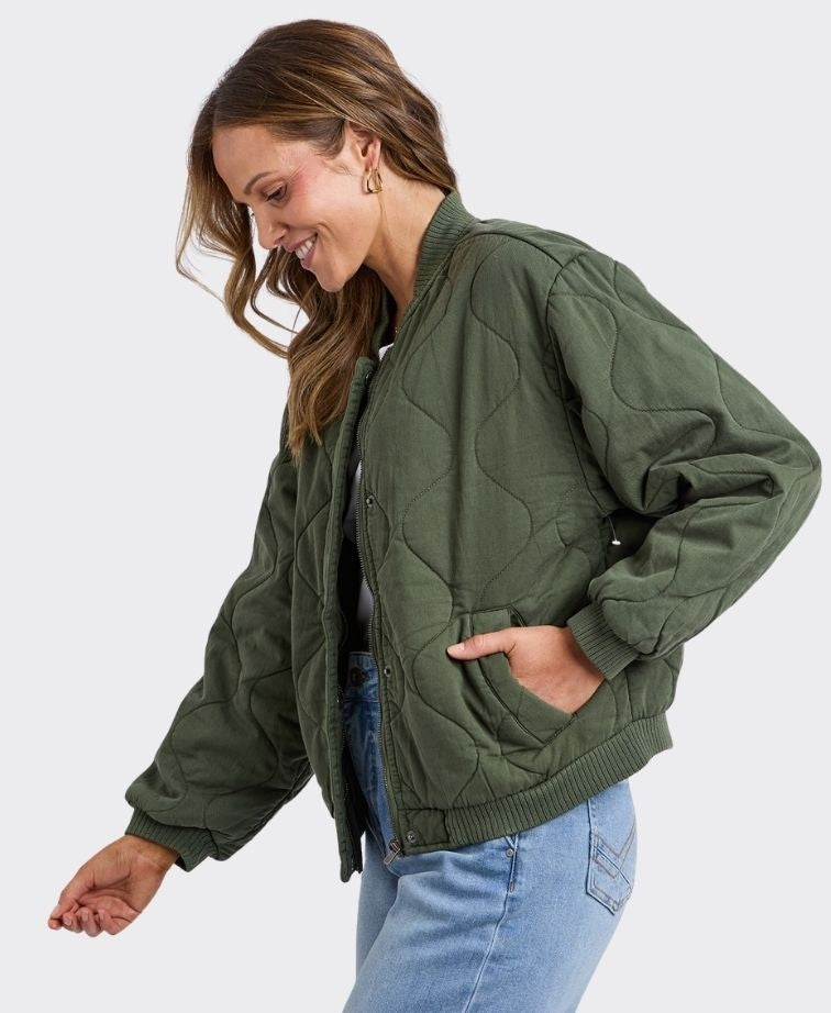 Elm Jacket Jean Bomber - FourLeaf Clover