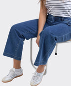 Elm Jean Izzy Wide Leg - Dark Blue Wash