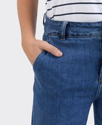 Elm Jean Izzy Wide Leg - Dark Blue Wash