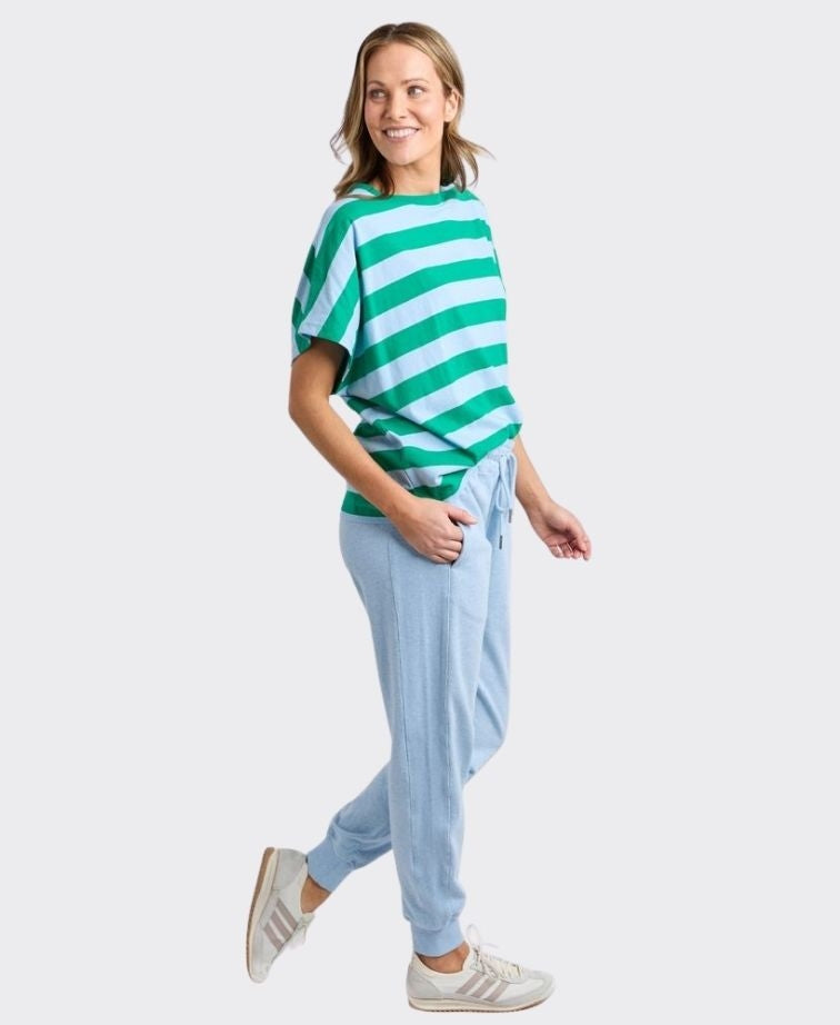 Elm Trackpant Lydia - Pale Blue Marle