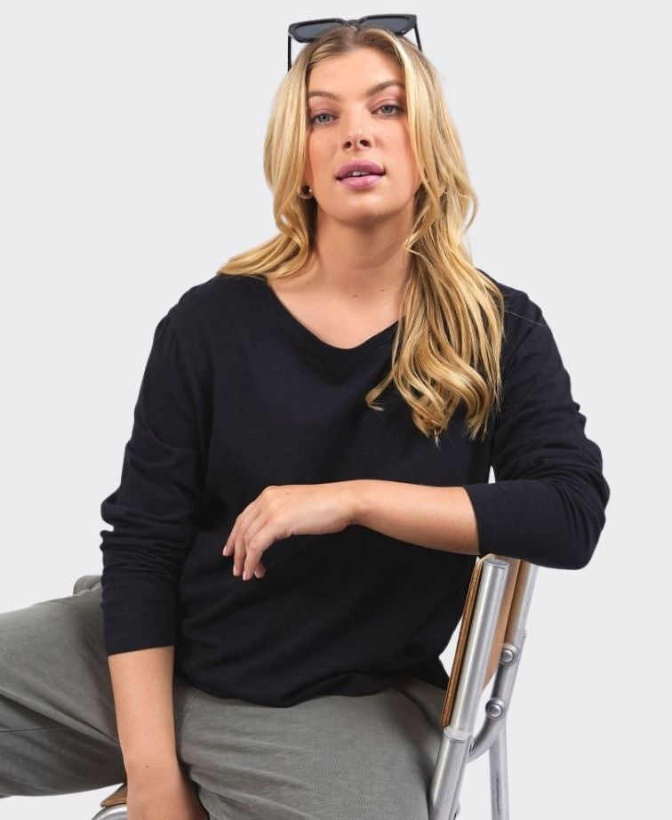 Elm Tee L/S Everyday - Black