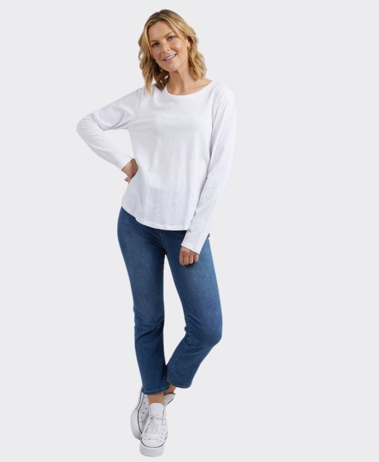 Elm Tee L/S Everyday - White