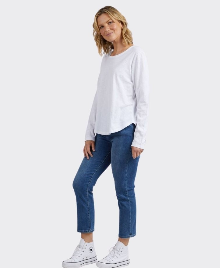 Elm Tee L/S Everyday - White