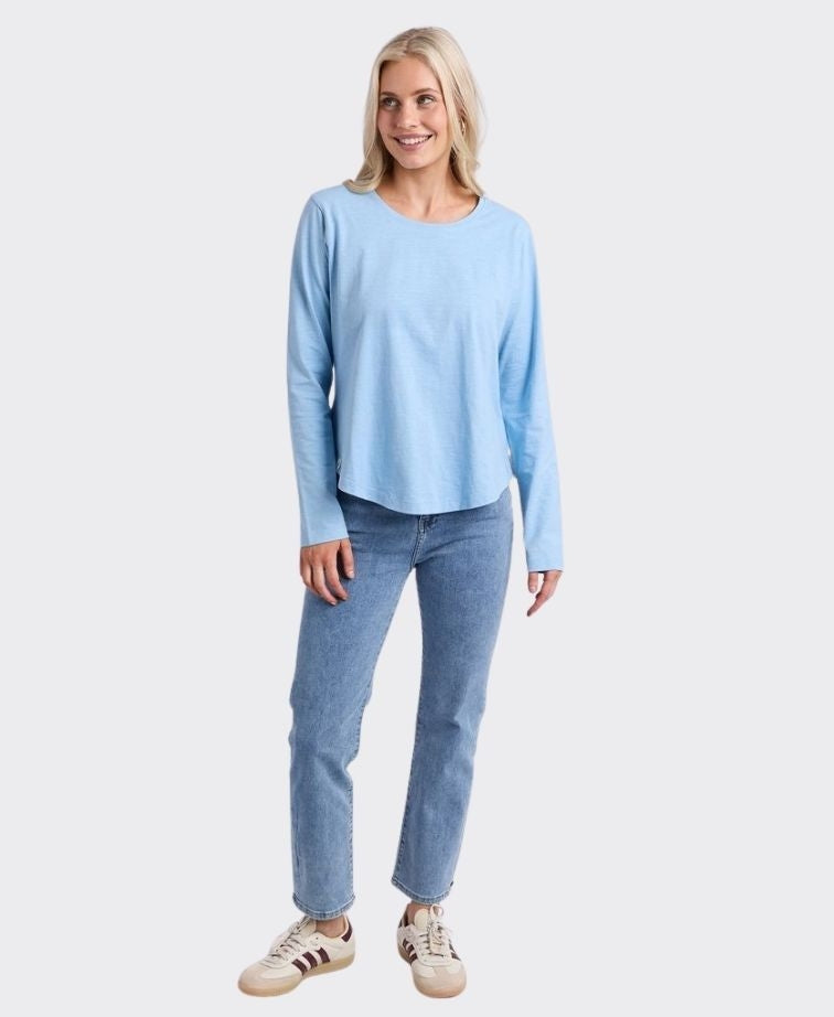 Elm Tee L/S Everyday - Light Blue