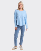Elm Tee L/S Everyday - Light Blue