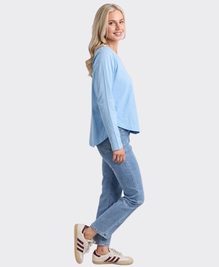 Elm Tee L/S Everyday - Light Blue