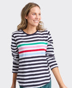 Elm Tee Harmony L/S - Navy/White