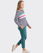 Elm Tee Harmony L/S - Navy/White