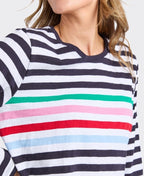 Elm Tee Harmony L/S - Navy/White