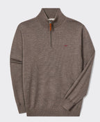 RMW Ernest Merino 1/4 Zip Knit - Nutmeg