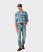 RMW Flinton Check Shirt - Sky