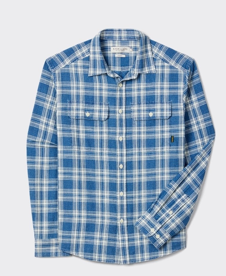 RMW Flinton Check Shirt - Sky