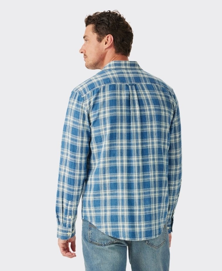 RMW Flinton Check Shirt - Sky