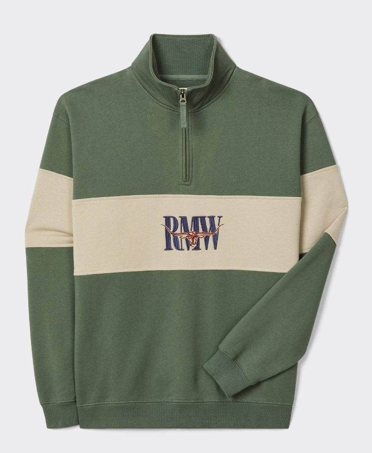 RMW Heritage 1/4 Zip Sweatshirt - Spruce Green