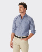RMW Ilford Poplin Check Shirt - Navy
