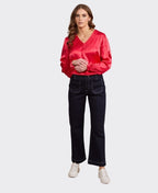 Vassalli Jean Straight Leg Ankle Grazer - Ink Denim
