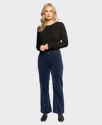 Vassalli Pant Daily Cord Ankle Grazer Straight Leg - Slate