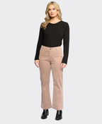 Vassalli Pant Daily Cord Ankle Grazer Straight Leg - Twig