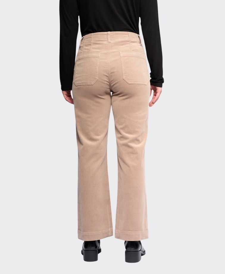 Vassalli Pant Daily Cord Ankle Grazer Straight Leg - Twig