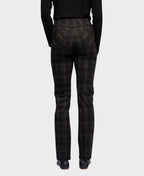 Vassalli Pant Bay Pull On Ponti Slim Leg - Checkmate