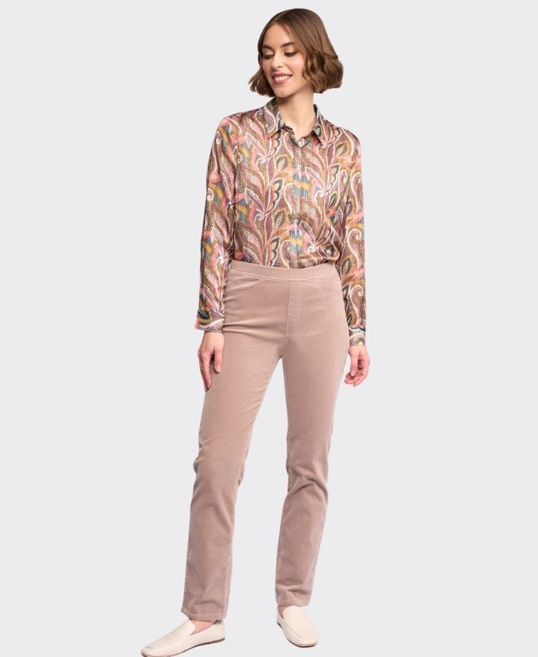 Vassalli Pant Bay Cord Slim Leg - Twig