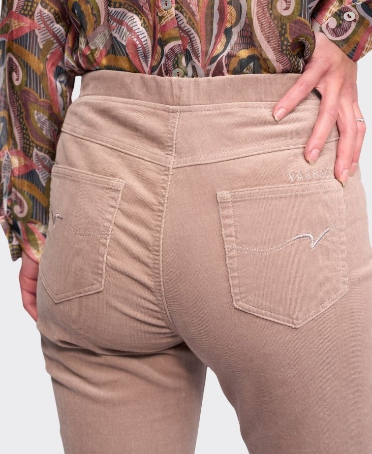 Vassalli Pant Bay Cord Slim Leg - Twig