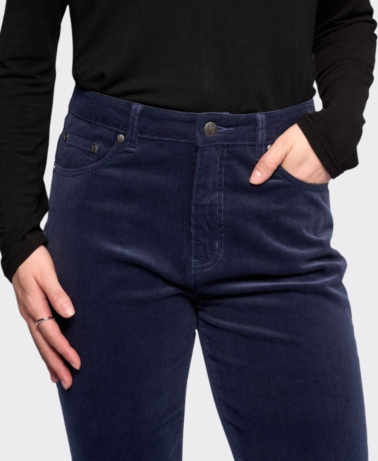 Vassalli Pants Arch Cord Straight Leg Full Length - Slate